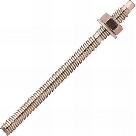 10 tiges filetées à entraînement hexagonal, inox A4 - M16 x 190 mm