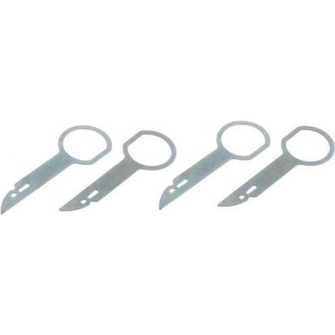 4 clés d'extraction pour démontage autoradio Ford Focus et Transit