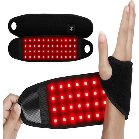 Terapia de luz roja con luz infrarroja, lámpara de luz roja LED de 660 nm y 850 nm, lámpara infrarroja, cinturón de lámpara infrarroja portátil flexible, terapia de luz roja para el cuerpo, brazo, muñ (1/5)