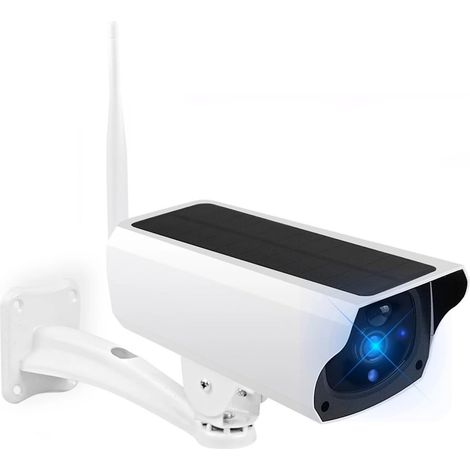 Caméra de sécurité à Domicile Caméra IP à énergie Solaire, Batterie 2mp, Alarme PIR, détection de Mouvement, Panneau Solaire, caméra de sécurité Audio bidirectionnelle(5MP Cam Battery32G) (1/5)