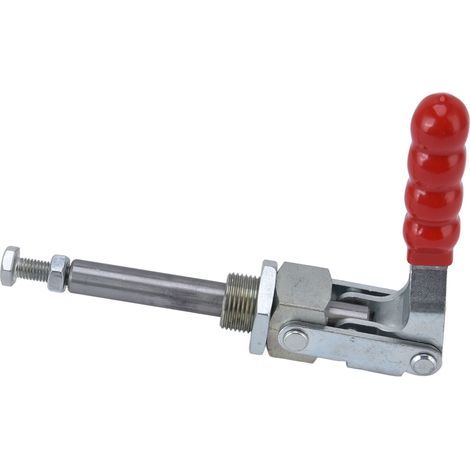 Push-pull clamp, 701 lb holding capacity and 180° handle, quick-release inline toggle opening (1/5)