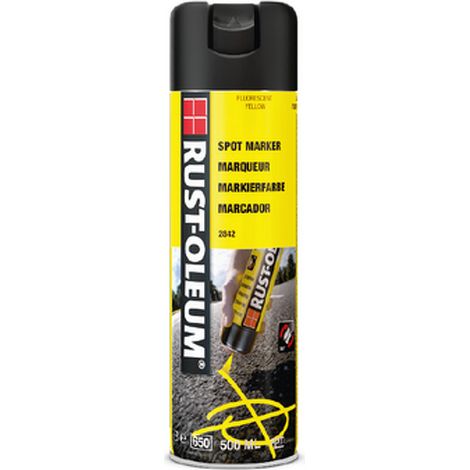 Rust-Oleum Multi Marker 360° aérosol de marquage au sol fluorescent jaune 500 ml