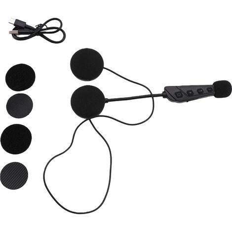 Écouteurs Bluetooth avec microphone pour casque de moto, vélo, ski et escalade (1/4)