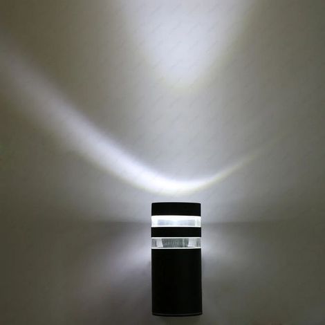 QAZQA Applique Murale Interieur/Exterieur Lumière led de poteau de porte de couloir de cour de mur Applique imperméable pour Salon Chambre (E27 lumière blanche) (1/3)