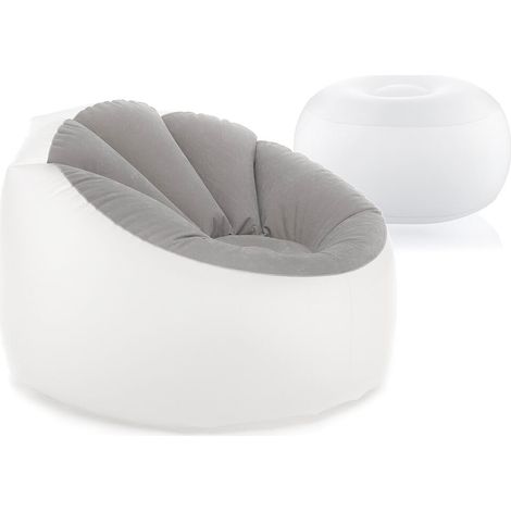 Pack Fauteuil Gonflable avec LED Multicolore et Siège gonflable avec LED multicolore et télécommande InnovaGoods