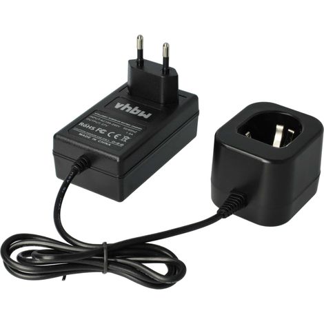 vhbw Chargeur compatible avec Panasonic EZ9101, EY9251, EY971064504, EY9251B, EZ9006, EZ9001 batteries Ni-Cd, NiMH d'outils, 1,2-18V