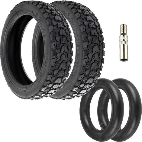 8,5 Pouces Pneus Tout-Terrain Trottinette 50/75-6.1 + Chambre à Air Épaisse 8 1/2 x 2, Forte Adhérence, Antidérapant, kit Confort Haute Performance pour Xiaomi M365, Pro, Pro2, Mi3 (2 Sets) (1/5)