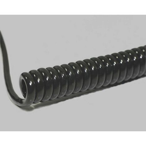 BKL Electronic 1506318 Cavo a spirale Li12YD11Y 400 mm / 1600 mm 2 x 0.25 mm² Nero 1 pz.