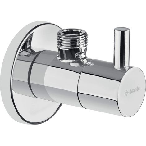 VÁLVULA ANGULAR CON CABEZAL CERÁMICO 1/2" - 3/8" - REDONDA CROMADA VFA B62R