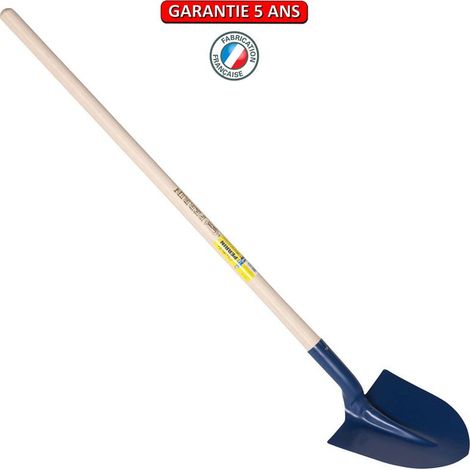 Pala da fortificazione rotonda con manico dritto 130 – Larghezza 25 cm OUTILS PERRIN