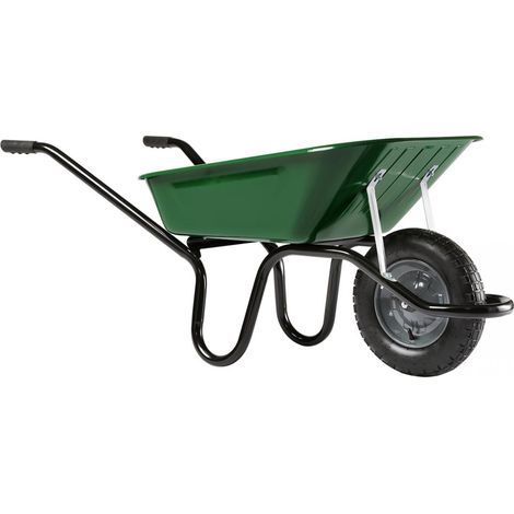 Haemmerlin – Brouette de jardin 100L – Charge utile 150 kg – Fond carré et bord trapézoïdal – Châssis CP2i® monobloc – Roue gonflée Ø 380 mm – 305061406
