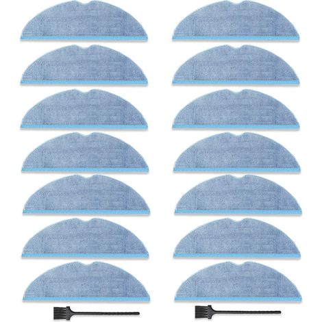Lot de 14 pièces Serpillère de Rechange pour Roborock S8/S7/S7 Plus/S7 MaxV/ S7 MaxV Plus/ S7 MaxV Ultra /S7 Pro Ultra Aspirateur,Accessoires pour Lingettes en Microfibre (1/5)
