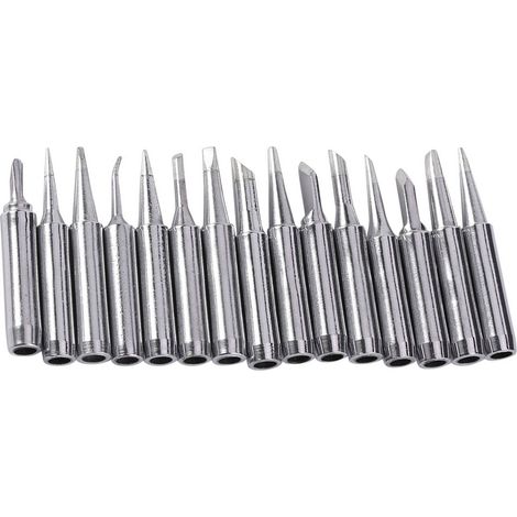 15/pcs Lead free Solder Tip Set Iron Tips 900M-T for 936, 937, 938, 969 Soldering Station