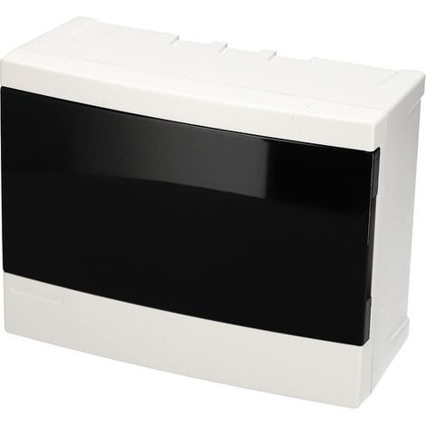 Tableau électrique en saillie 8 modules (1x8) blanc porte fumée EDO777842 EDO Technic