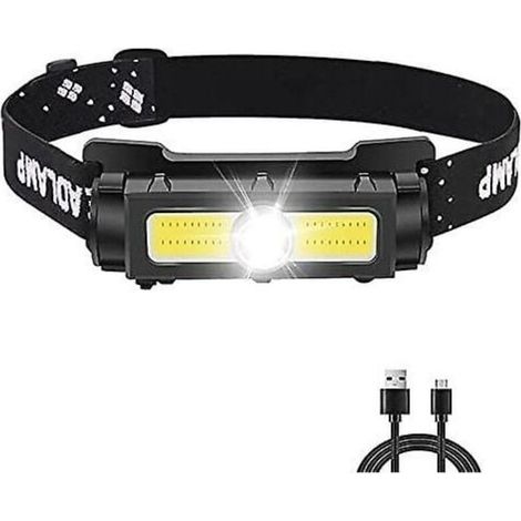 Lampe Frontale Puissante 1000 Lumens,Lampe Frontale LED Rechargeable avec Lumire Rouge Blanche et Aimant Amovible Torche Frontale 7 modes pour la Course, le Camping, la Pche [Classe nergtique A+++