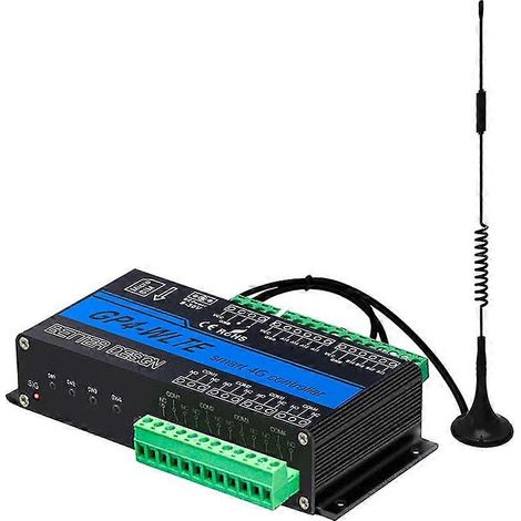 Contrôleur GP4-WLTE Smart 4G Global GSM SMS APP, contrôle web RS485, 4 entrées analogiques 4-20 mA, sorties relais 10 A, prise UE (1/5)