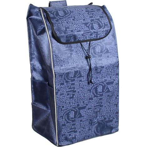 Replacement Shopping Cart Bag 72L, Waterproof Oxford Fabric with Side Pocket, Replacement Hand Trolley Bag, 37.5×28.5×67cm (1/2PCS) (1/5)