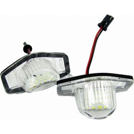 Illuminazione LED per targhe, 6000K, luce fredda, 12V, CANBUS, per Honda varie, logo 3D (1/3)