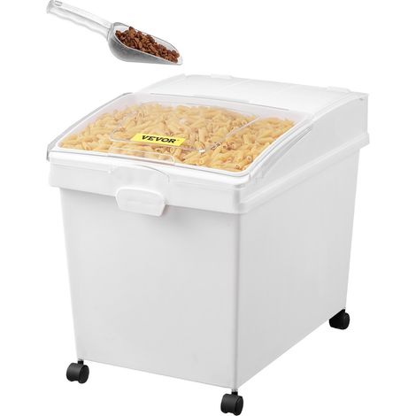 Conteneur de Riz à Roulettes 3PCS Bac à Riz avec Couvercle Coulissant 40L3 Boîtes de Stockage de Rangement de Céréales à Farine à Ingrédients en Plastique pour la Conservation Alimentaire (1/5)