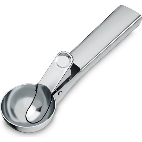 Klarstein FrostFusion Cuillere a Glace Acier Inoxydable, Ergonomique, Lavable au Lave-Vaisselle, Résistante & Compatible Sorbetière, Cuillère à Glace Professionnelle (1/4)