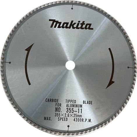 Makita 792230-4 TCT Kreissägeblatt, 355 mm, Aluminium