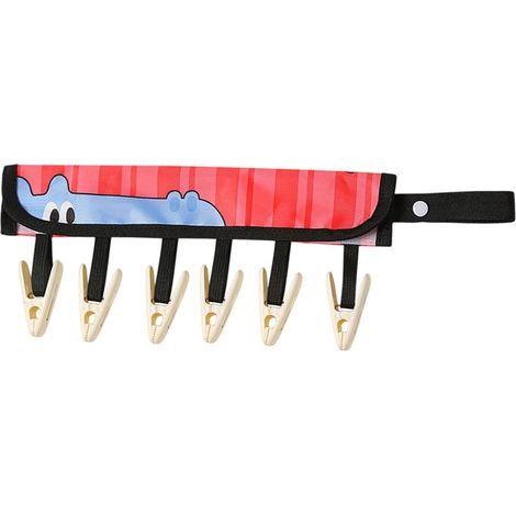 Cintres de Voyage Pliables - Séchoir À sous-Vêtements Portable avec 6 Pinces,Cintre Pliable - pour Lessive Voyage Hôtel Salle De Bain Appartement Dortoir Chaussettes sous-Vêtements(Cintres non inclus) (1/5)