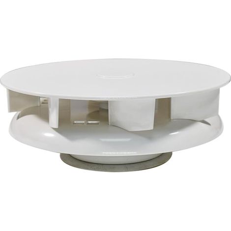 Petit Ventilateur Bas Profil Rotatif Aération Toit Compatible avec Fourgon Caravane de Bus Van Blanc (1/5)
