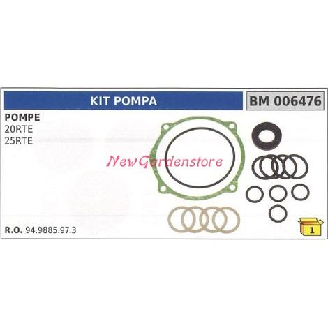 Dichtungssatz UNIVERSAL Bertolini Pumpe 20RTE 25RTE 006476
