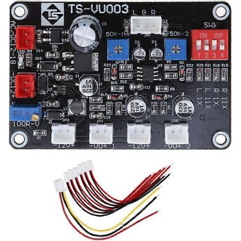 Carte de commande de VU-mètre, circuit imprimé, amplificateur à tube, ampèremètre de niveau dB, plastique (1/5)