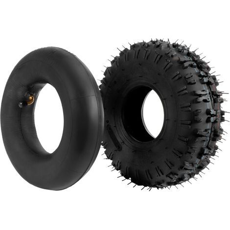 Chambre à Air 4.10/3.50-4, Tube Extérieur 4.10-4 pour Motoculteur de Jardin, Souffleuse à Neige, Tondeuses, Camion à Main, Brouette, Go Cart Kid (1/2)