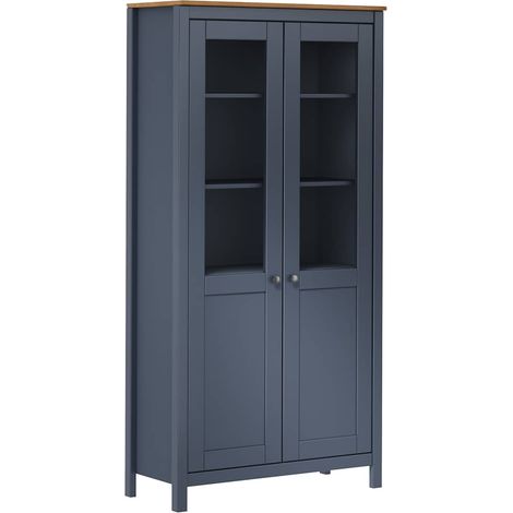 Aparador Hill madera de pino gris 85x37x170,5 cm (1/4)