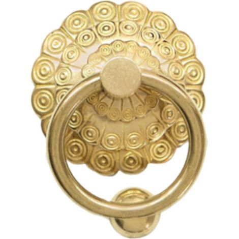 Messing-Torgriff – 1 Stück – Vintage-Design – Für Holz- und Metalltüren – Robuster Zugring – Gold (1/5)