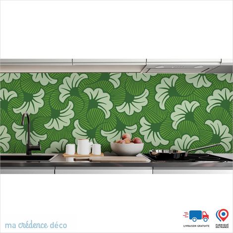Crédence : Wax foncé - Couleur Vert émeraude - Alu composite - 60 - 120 (1/3)