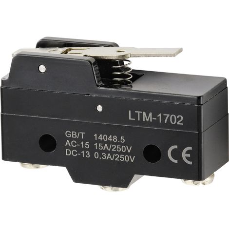TRU COMPONENTS TC-9201364 Mikroschalter 250 V/AC 15 A 1 x Ein/(Ein) tastend 1 St. (1/3)