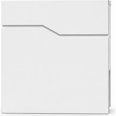 Briefkasten Claude Wandbriefkasten mit Zeitungsfach Weiß Abschließbar