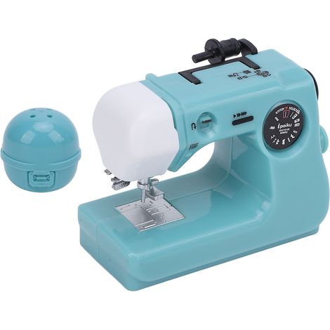 Petite Machine à coudre bleue, jouet Capsule réaliste mignon pour décoration de table de chambre à coucher (1/5)