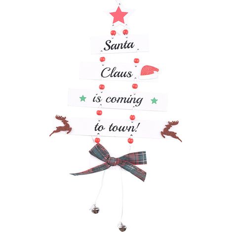 Décorations de Noël en bois en forme de sapin - pour décorer votre maison ou votre fête.