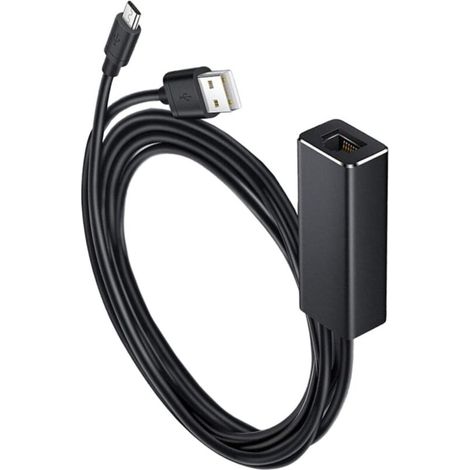 Adaptateur Micro USB vers Ethernet Mbps pour Tv Stick et Streaming Réseau Stable Sans Buffering Accessoire Portable (1/5)