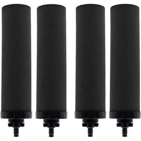 Lot de 4 filtres à eau Berkey BB9-2 – Charbon actif de coque de noix de coco – Filtration jusqu'à 1 micromètre – Compatible systèmes par gravité (1/5)