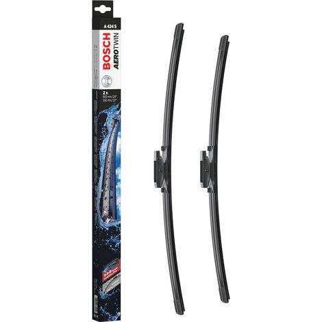 Bosch Balais d'essuie-glace plats AVANT Aerotwin A424S L=600/550mm - 1 paire