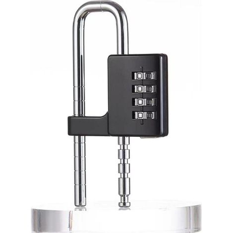 4-Digit Combination Lock, Combination Padlock, Combination Lock, Long Lock, Stainless Steel Code Lock (1/5)