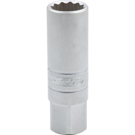 Kstools – Douille 3/8" pour bougies d'allumage 14 mm – Type à paroi mince – Acier chrome vanadium – Double profil hexagonal – Compatible BMW, Renault, Peugeot (1/4)