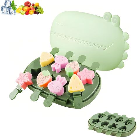 Moule à Glace en Silicone pour Enfants, 8 Compartiments (1/5)