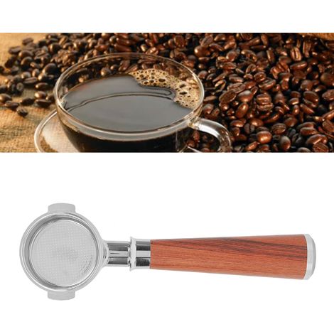 Poignée de cafetière De'Longhi ECO310 en acier inoxydable, 51 mm, type A, couleur bois de santal rouge (1/5)