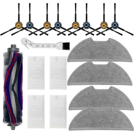 Filtre pour aspirateur brosse pour aspirateur Filtre de brosse pour aspirateur filtre de Accessoires Kit de remplacement pour E10s Robot Aspirateur Main Brosse Filtres Serpillière Side Brosses Clean