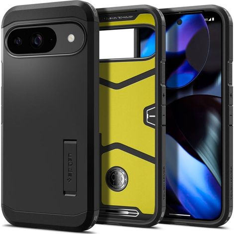 Spigen Tough Armor TPU Back Cover Negro Google Pixel 9/9 Pro