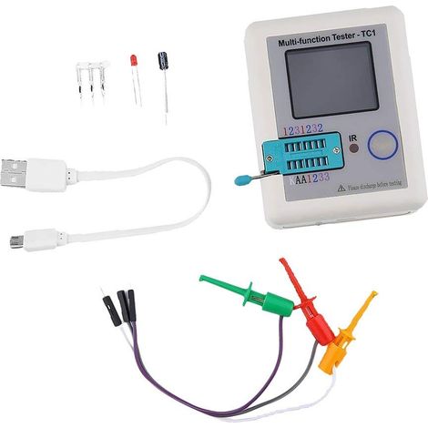 TC1 ESR-Tester, Transistorwiderstand, Kapazität, Widerstand, ESR-Messgerät