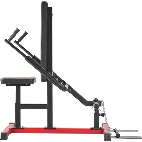 Machine à Dips Assise, Presse Triceps Biceps avec Barre de Câble, Siège et Dossier Réglables, Équipement de Musculation Haut du Corps, Charge Max 450LBS (1/5)