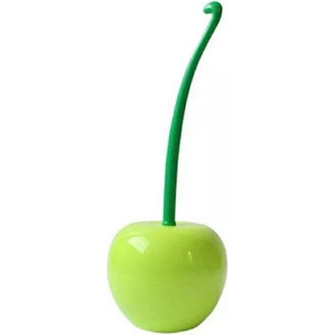 Brosse de toilette à poils blancs de marque Green Apple (1/3)