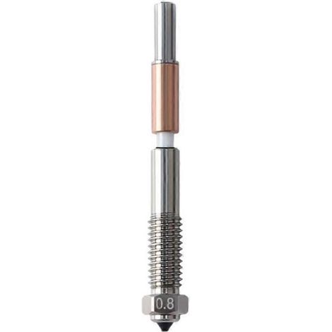 Bimetalldüse, Ersatzdüse für QIDI Q2 Q2c 3D-Drucker, für PLA-, PETG-, ABS-, ASA-, PC- und PA-CF-Filamente (0,8 mm) (1/5)